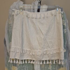Cream Tassel Boho Top